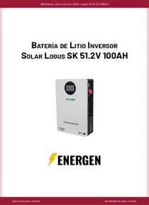 Batería de Litio Inversor Solar Logus SK 51.2V 100AH - Ficha Técnica