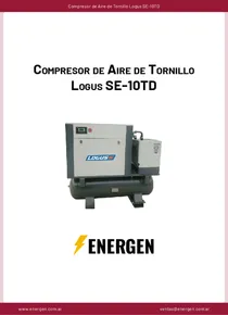 Compresor de Aire de Tornillo Logus SE-10TD - Ficha Técnica