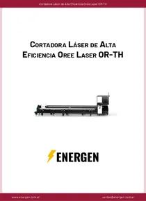 Cortadora Láser de Alta Eficiencia Oree Laser OR-TH - Ficha Técnica