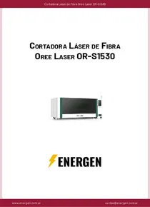 Cortadora Láser de Fibra Oree Laser OR-S1530 - Ficha Técnica