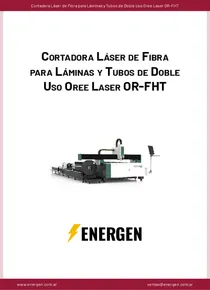 Cortadora Láser de Fibra para Láminas y Tubos de Doble Uso Oree Laser OR-FHT - Ficha Técnica