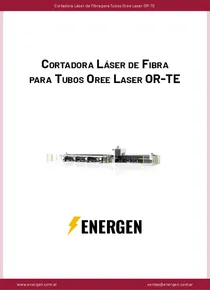 Cortadora Láser de Fibra para Tubos Oree Laser OR-TE - Ficha Técnica
