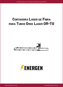 Cortadora Láser de Fibra para Tubos Oree Laser OR-TG - Ficha Técnica