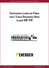 Cortadora  Láser de Fibra para Tubos Pequeños Oree Laser OR-TM - Ficha Técnica