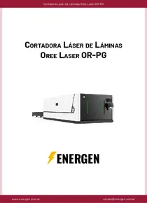 Cortadora Láser de Láminas Oree Laser OR-PG - Ficha Técnica