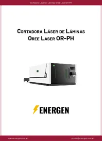 Cortadora Láser de Láminas Oree Laser OR-PH - Ficha Técnica