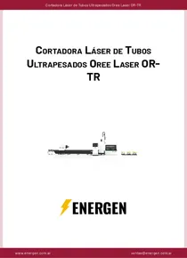 Cortadora Láser de Tubos Ultrapesados Oree Laser OR-TR - Ficha Técnica