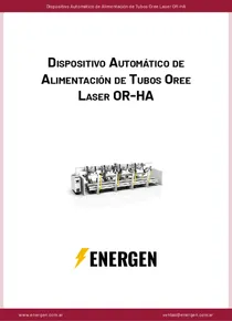 Dispositivo Automático de Alimentación de Tubos Oree Laser OR-HA - Ficha Técnica