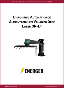 Dispositivo Automático de Alimentación en Voladizo Oree Laser OR-LT - Ficha Técnica