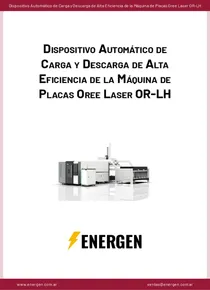 Dispositivo Automático de Carga y Descarga de Alta Eficiencia de la Máquina de Placas Oree Laser OR-LH - Ficha Técnica