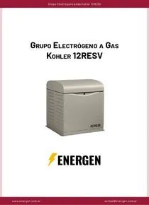Grupo Electrógeno a Gas Kohler 12RESV - Ficha Técnica
