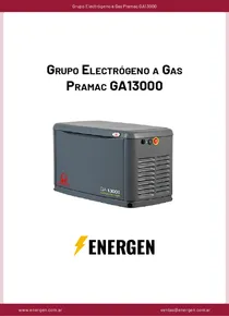 Grupo Electrógeno a Gas Pramac GA13000 - Ficha Técnica