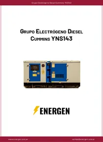 Grupo Electrógeno Diesel Cummins YNS143 - Ficha Técnica