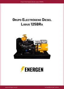 Grupo Electrógeno Diesel Logus 125BRa - Ficha Técnica