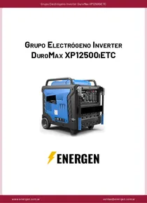 Grupo Electrógeno Inverter DuroMax XP12500iETC - Ficha Técnica