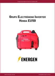 Grupo Electrógeno Inverter Honda EU10I - Ficha Técnica