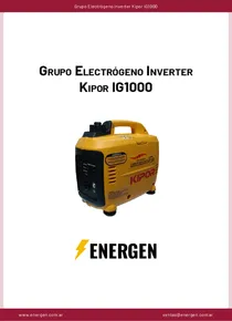 Grupo Electrógeno Inverter Kipor IG1000 - Ficha Técnica