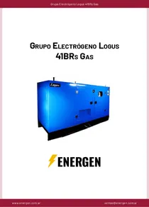 Grupo Electrógeno Logus 41BRs Gas - Ficha Técnica