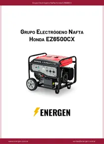 Grupo Electrógeno Nafta Honda EZ6500CX - Ficha Técnica