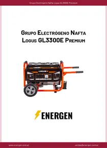 Grupo Electrógeno Nafta Logus GL3300E Premium - Ficha Técnica