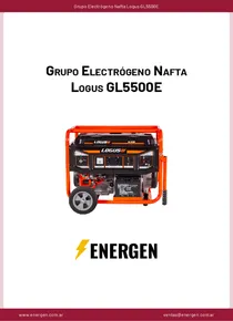 Grupo Electrógeno Nafta Logus GL5500E - Ficha Técnica