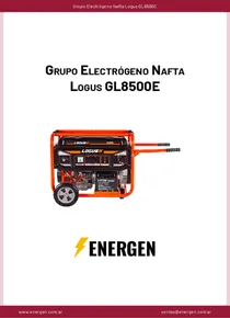 Grupo Electrógeno Nafta Logus GL8500E - Ficha Técnica