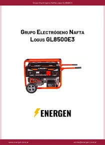 Grupo Electrógeno Nafta Logus GL8500E3 - Ficha Técnica