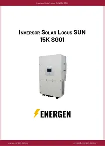 Inversor Solar Logus SUN 15K SG01 - Ficha Técnica