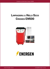Limpiadora a Hielo Seco Criogen EN500 - Ficha Técnica