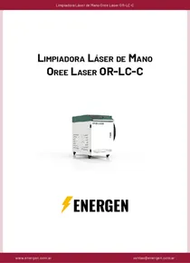 Limpiadora Láser de Mano Oree Laser OR-LC-C - Ficha Técnica