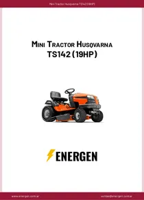 Mini Tractor Husqvarna TS142 (19HP) - Ficha Técnica