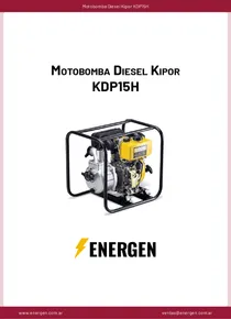 Motobomba Diesel Kipor KDP15H - Ficha Técnica