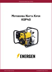 Motobomba Nafta Kipor KGP40 - Ficha Técnica