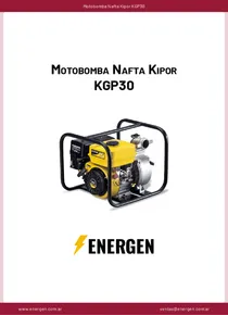 Motobomba Nafta Kipor KGP30 - Ficha Técnica