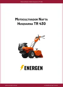 Motocultivador Nafta Husqvarna TR 430 - Ficha Técnica