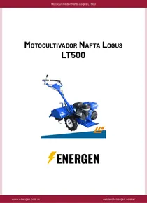 Motocultivador Nafta Logus LT500 - Ficha Técnica