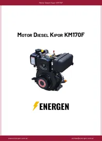 Motor Diesel Kipor KM170F - Ficha Técnica