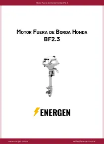 Motor Fuera de Borda Honda BF2.3 - Ficha Técnica