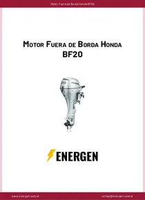 Motor Fuera de Borda Honda BF20 - Ficha Técnica