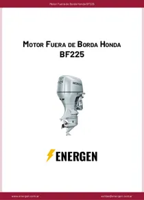 Motor Fuera de Borda Honda BF225 - Ficha Técnica