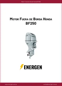 Motor Fuera de Borda Honda BF250 - Ficha Técnica