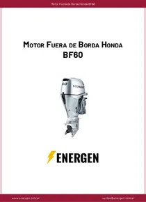 Motor Fuera de Borda Honda BF60 - Ficha Técnica