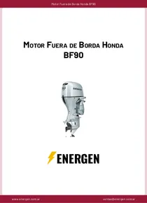 Motor Fuera de Borda Honda BF90 - Ficha Técnica