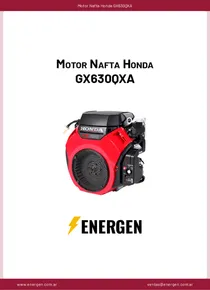 Motor Nafta Honda GX630QXA - Ficha Técnica