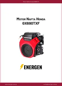 Motor Nafta Honda GX690TXF - Ficha Técnica