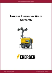 Torre de Iluminación Atlas Copco V5 - Ficha Técnica