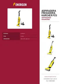 Aspiradora Fregadora Karcher FC5 - Folleto