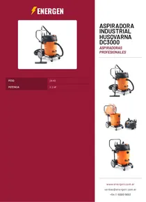 Aspiradora Industrial Husqvarna DC3000 - Folleto