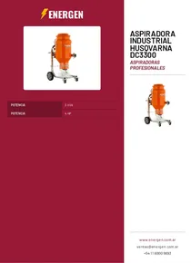 Aspiradora Industrial Husqvarna DC3300 - Folleto