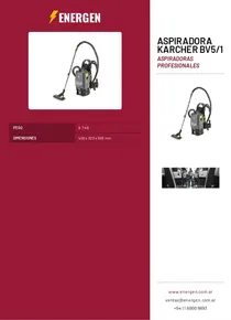 Aspiradora Karcher BV5/1 - Folleto